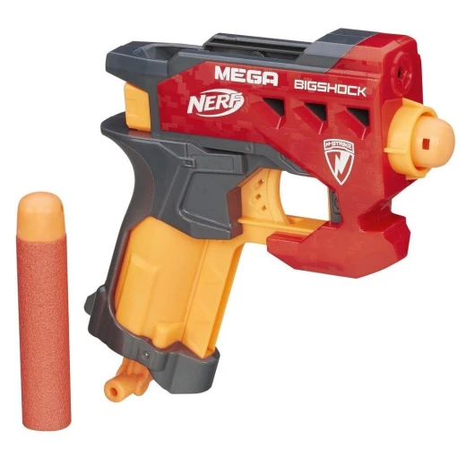 Nerf N-Strike Mega Bigshock, Red, Small, Pieces, MEGA DARTS