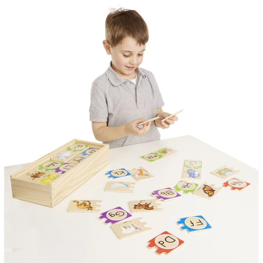 Melissa & Doug Self - Correcting Alphabet Letter Puzzles