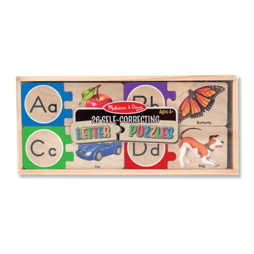 Melissa & Doug Self - Correcting Alphabet Letter Puzzles