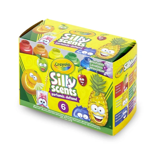 Crayola Silly Scents, Washable Kids Paint, Scented Paint, 6 Count