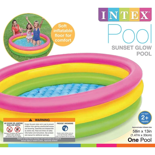 Intex Sunset Glow Pool, 1.47m X 33 cm