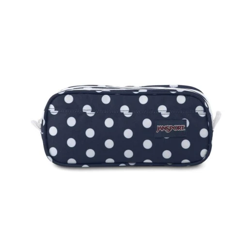 JanSport Large Accessory Pouch Dark Denim Polka Dot Color