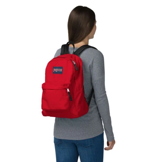 Jansport Superbreak Backpack, Red Tape