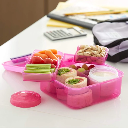 Sistema - Bento Cube Colored Lunch Box 1.25L - 3 Colors