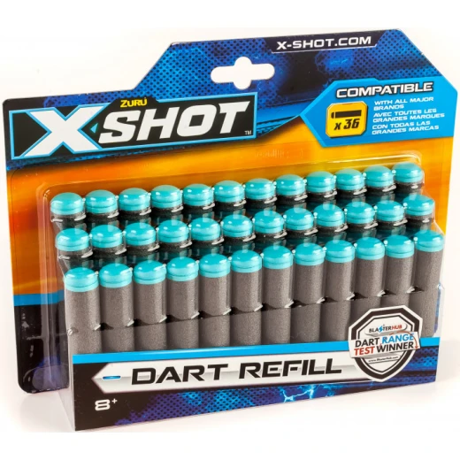 Zuru X-Shot Pack Excel Refill Darts, 36 Darts