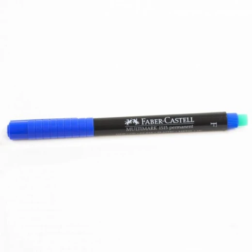 Faber- Castell OHP Marker Permanent F, Blue Color, 10 Pieces