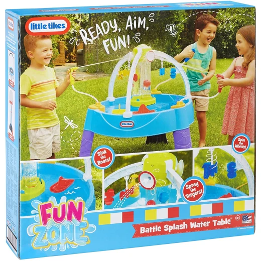 Little Tikes Fun Zone Battle Splash Water Table and Game for Kids