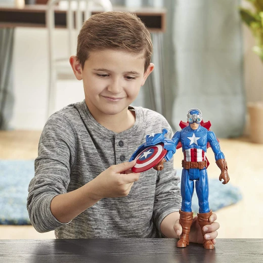 Marvel Avengers - Titan Hero - Blast Gear Captain America - 30 cm