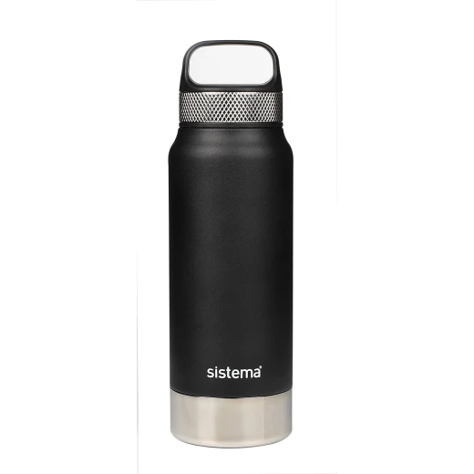 Sistema 1 Liter Stainless Steel - Black