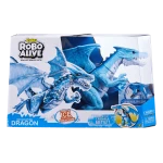 Zuru Robo Alive Roaring Ice Dragon Battery-Powered Robotic Toy, Blue