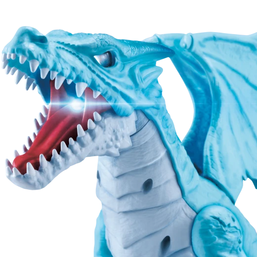 Zuru Robo Alive Roaring Ice Dragon Battery-Powered Robotic Toy, Blue