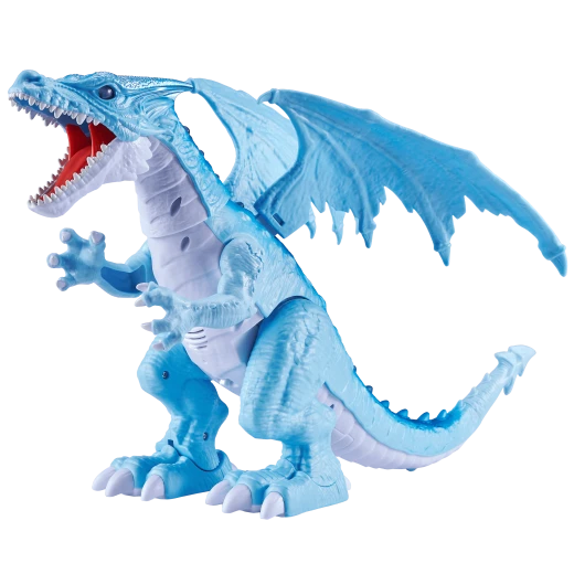 Zuru Robo Alive Roaring Ice Dragon Battery-Powered Robotic Toy, Blue