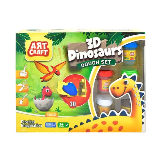 Art Craft 3D Dinosaur Play Dough Set