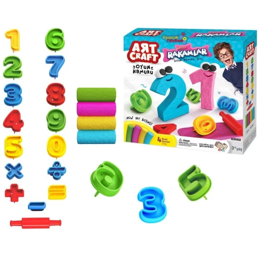 Art Craft Numbers Play Dough 200 gr