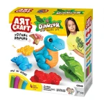 Art Craft 3D Dinosaurs Dough Set, 200 Gram