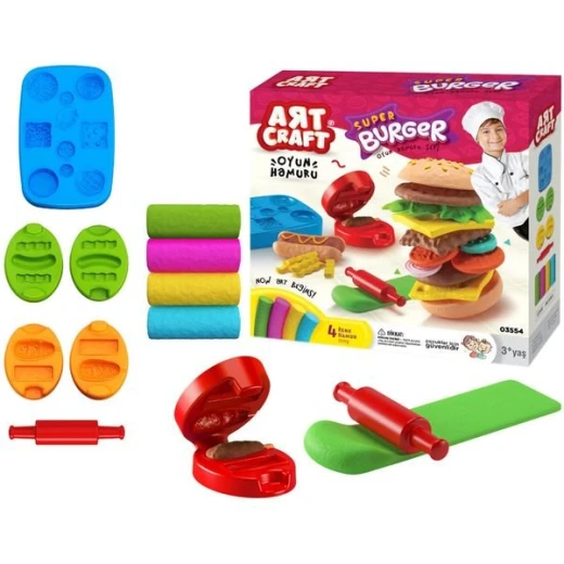 Art Craft | Hamburger Play Dough Set