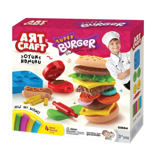 Art Craft | Hamburger Play Dough Set