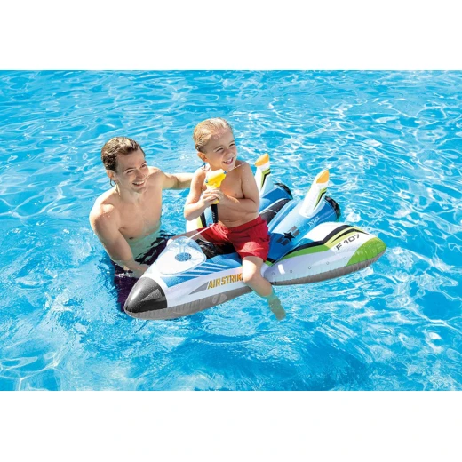 Intex Inflatable Vehicle Airplane Junior 1 Pack 117 Cm, Assorted Color