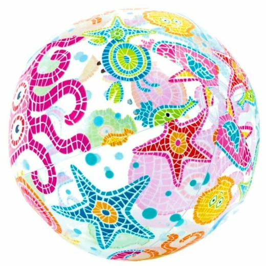 Intex Inflatable Beach Ball Childrens Pool Beach Toy, 1 Pack, Assorted Designs