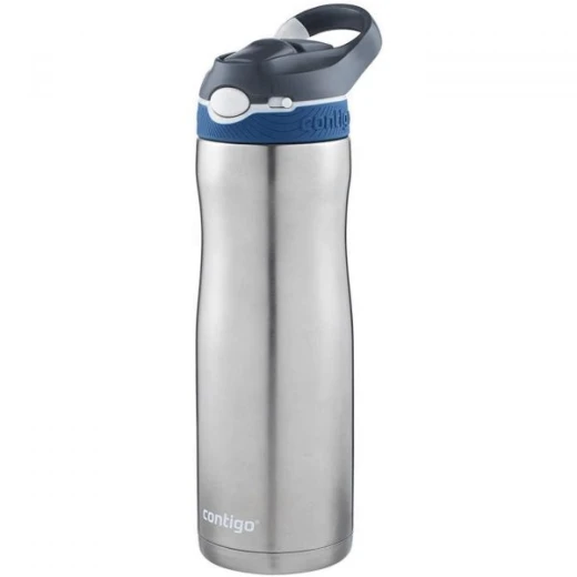 Contigo Autospout Ashland Chill - Vacuum Insulated Stainless Steel Water Bottle 590 ml, Monaco