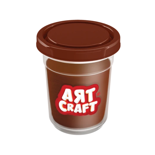 Art Craft Single Dough Pot-Brown 140 Gr