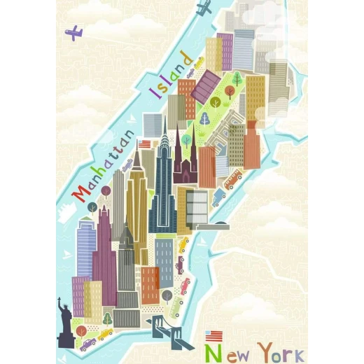 Ravensburger Puzzle New York City, 99 Pieces'