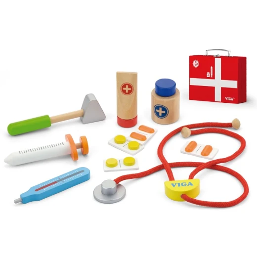 Viga Toys Medical Kit, 11 Pieces. '