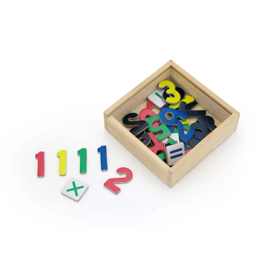 Viga Wooden Magnetic Numbers For Kids, 37 Pieces '