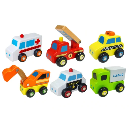 Viga Mini Vehicles Set, 6 Pieces '