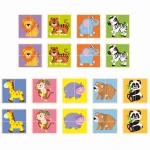 Viga Matching Puzzle, Wild Animals Design '