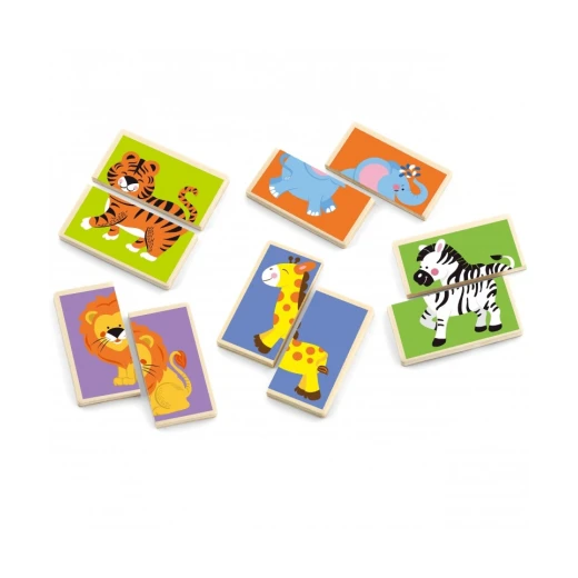 Viga Matching Puzzle, Wild Animals Design '