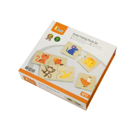 Viga Puzzle Set, Animal Feeding Design '