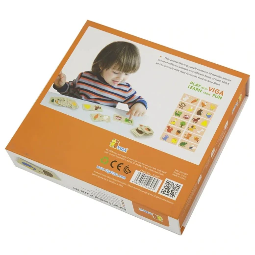 Viga Puzzle Set, Animal Feeding Design '