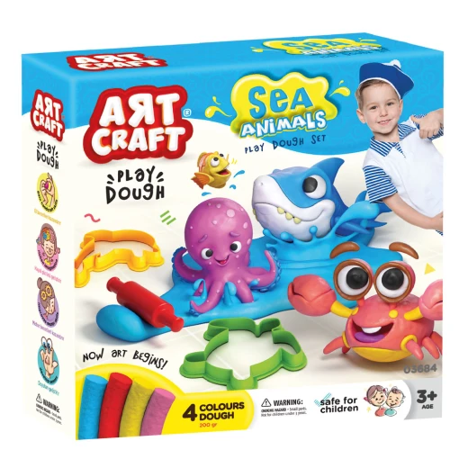 Art Craft Sea Animals Dough Set, 200 Gram