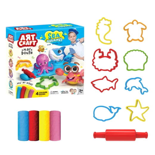 Art Craft Sea Animals Dough Set, 200 Gram