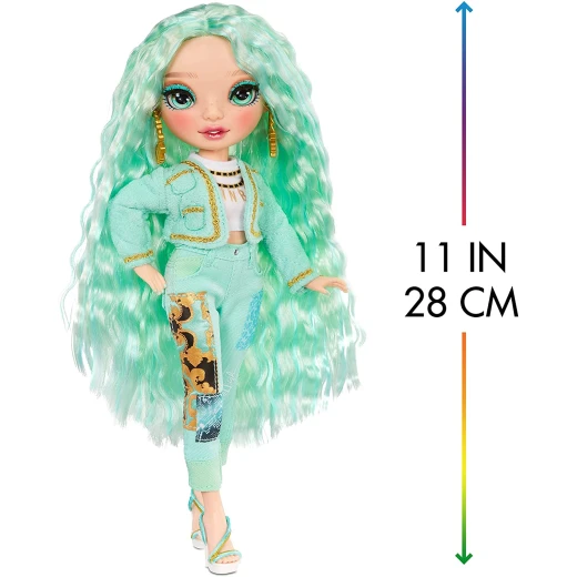 Rainbow High Fashion Collectable Doll Toy For Kids, Mint Series 3