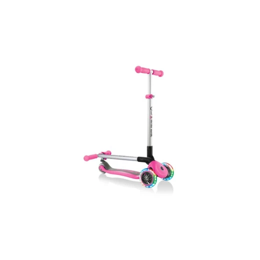 Globber Foldable Lights Scooter, Pink Color '