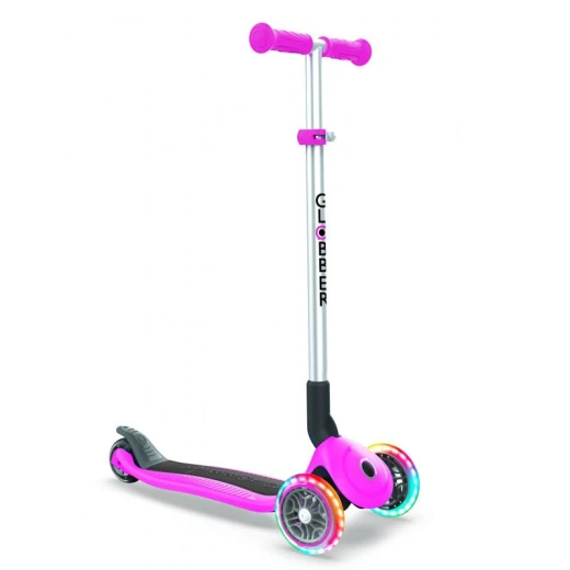 Globber Foldable Lights Scooter, Pink Color '