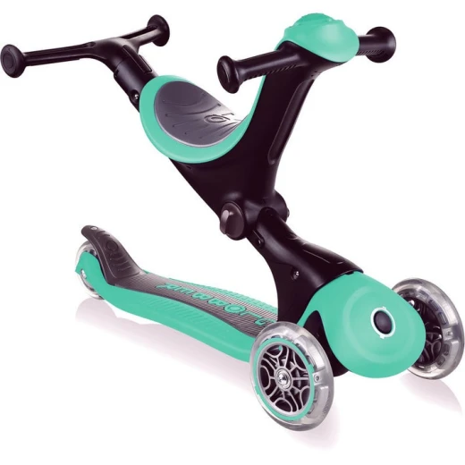 Globber Go Up Deluxe Convertible Scooter, Green '