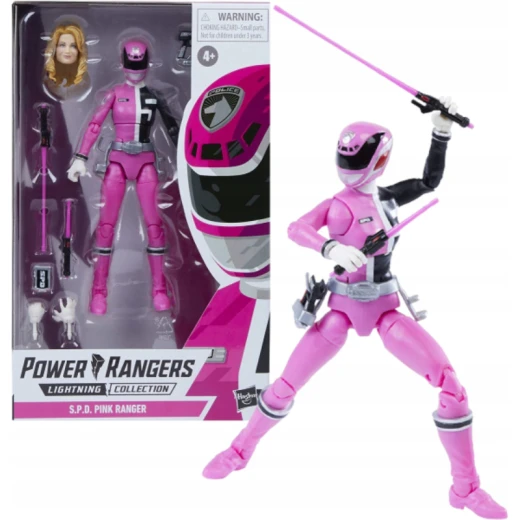 Hasbro Power Rangers Play Figure, Mighty Morphin, Pink Ranger