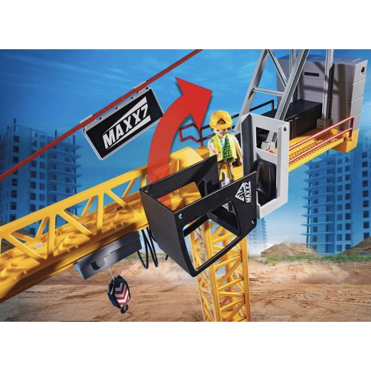 Playmobil City Action Construction Crane With Remote Control '