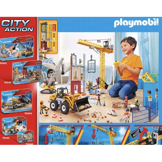 Playmobil City Action Construction Crane With Remote Control '