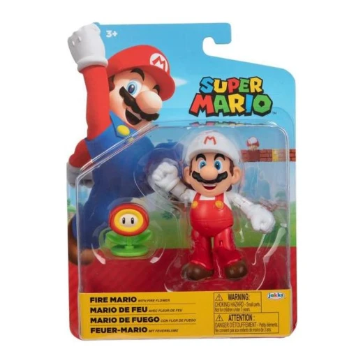 Jakks Pacific World of Nintendo Fire Mario with Fire Flower '