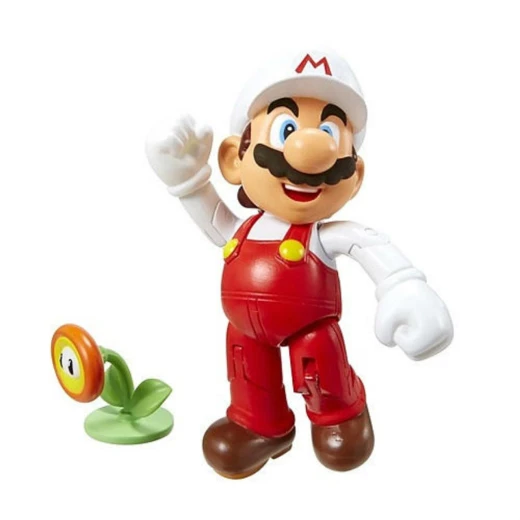 Jakks Pacific World of Nintendo Fire Mario with Fire Flower '