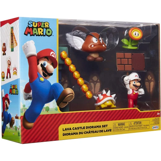 Jakks Pacific Nintendo Super Mario Lava Castle Diorama Set '