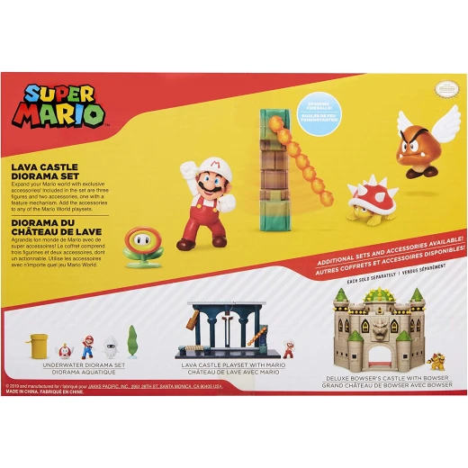 Jakks Pacific Nintendo Super Mario Lava Castle Diorama Set '