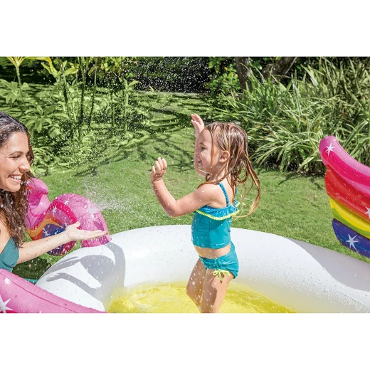 Intex Mystic Unicorn Spray Pool, 272 x 193 x 104 Cm