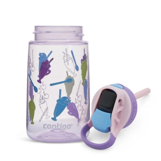 Contigo Autospout Kids Drinking Bottle, Strawberry Shakes, Purple Color, 420 Ml