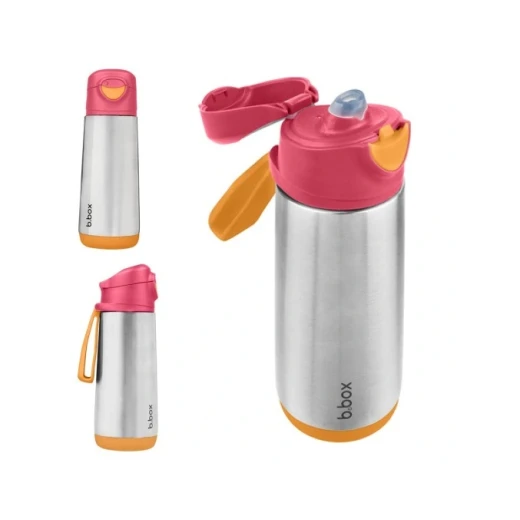 B.Box Insulated Drink Bottle, Orange Color, 500 Ml