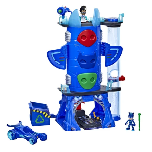 Hasbro ,PJ Masks Deluxe Battle HQ Preschool Toy, Headquarters Playset with 2 Action Figures